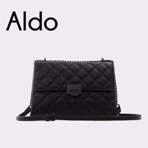 Aldo Black Quilted Crossbody Bag